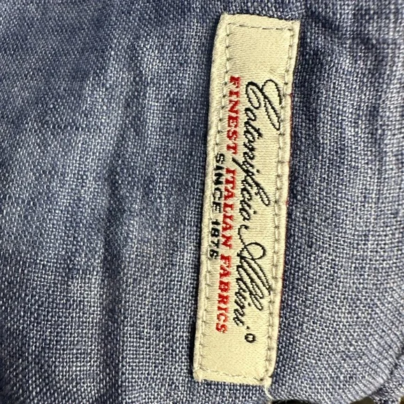 Profuomo Men’s Slim Fit Linen Shirt - Sky Blue
Size: 41 (16)
EUC - Picture 4 of 5